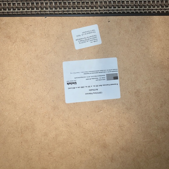 Lion canvas wooden border - Picture 4 of 6